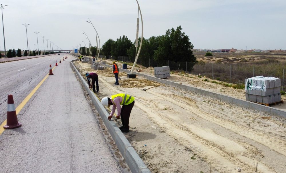 إعادة تأهيل وتطوير المدخل الغربي والشمالي للمحافظة