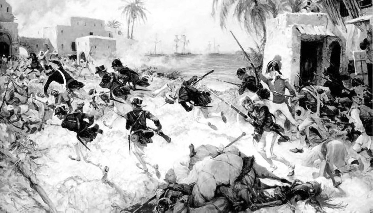 1805 البحرية الأمريكية تحتل درنة الليبية في حربها ضد والي طرابلس يوسف باشا القره مانلي