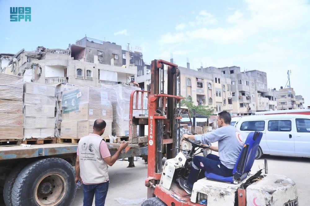 مركز الملك سلمان يواصل دعم الأونروا والهلال الأحمر الفلسطيني في غزة - واس