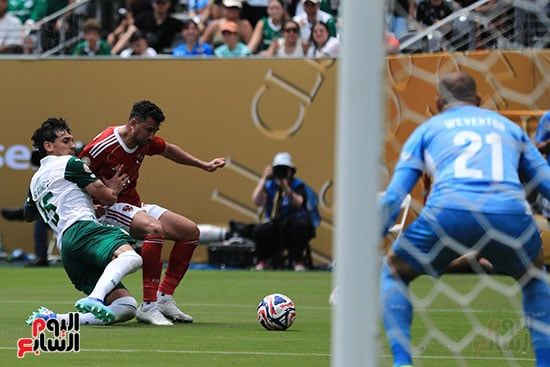 جانب من المباراة جانب من المباراة