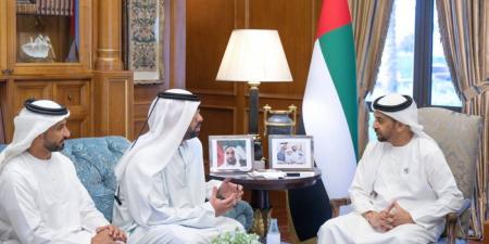 حمدان بن زايد يستقبل وفد دائرة الطاقة ويطلع على سير العمل بالمشاريع الاستراتيجية بمنطقة الظفرة - تليجراف الخليج