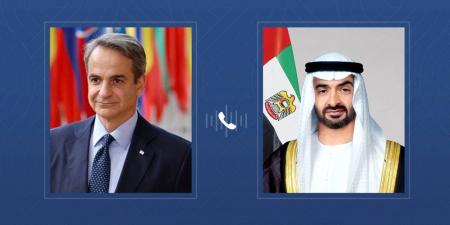 رئيس الدولة ورئيس وزراء اليونان يبحثان هاتفياً العلاقات الثنائية ومستجدات المنطقة - تليجراف الخليج
