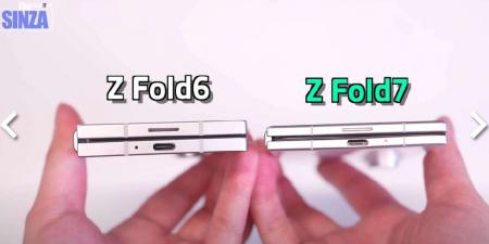 فيديو جديد يُظهر نموذج Galaxy Z Fold7 بجانب Z Fold6 ويكشف الفروقات التصميمية - تليجراف الخليج