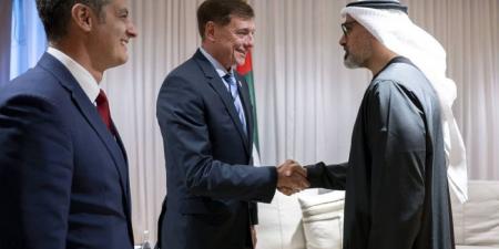 خالد بن محمد بن زايد يلتقي الرئيس التنفيذي للشركة البرازيلية لصناعة الطيران "إمبراير " - تليجراف الخليج