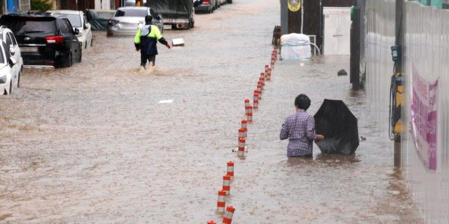 4 قتلى وآلاف المشردين جراء أمطار غزيرة في كوريا الجنوبية (فيديو) - تليجراف الخليج